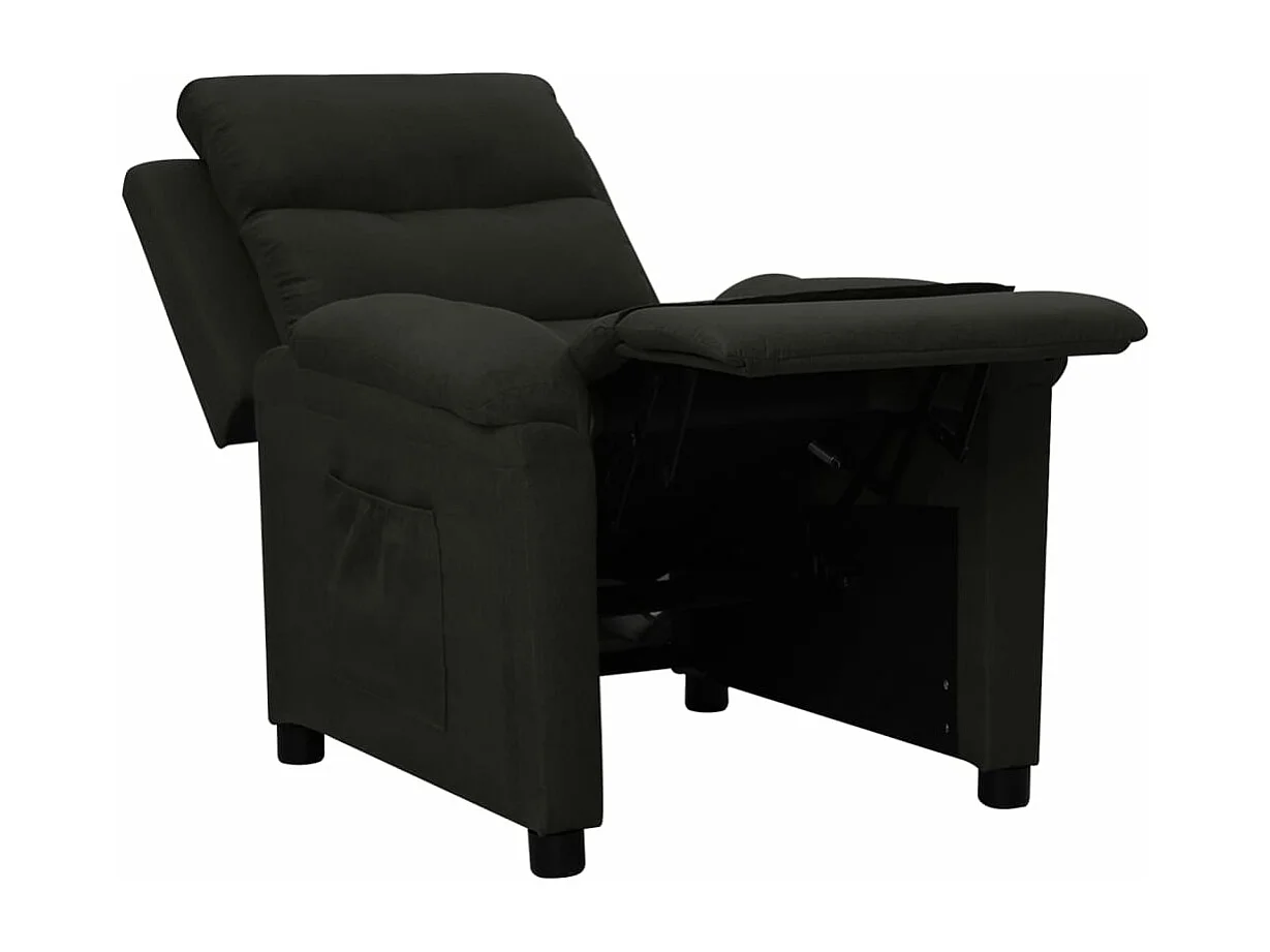 Fauteuil inclinable Noir Tissu