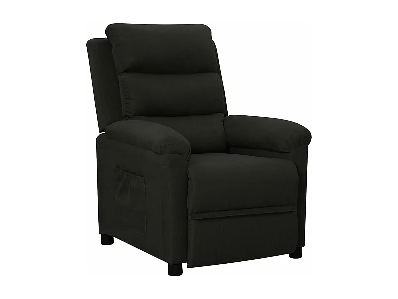 Fauteuil inclinable Noir Tissu