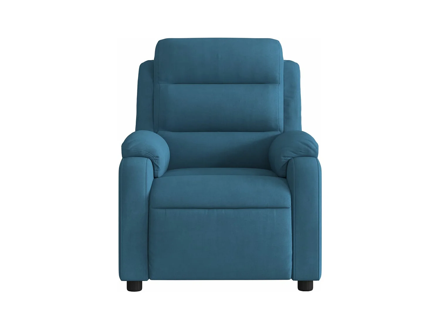 Fauteuil inclinable bleu velours