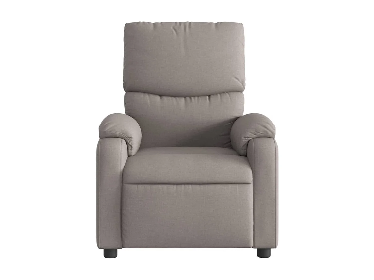 Fauteuil verstelbaar stof taupe