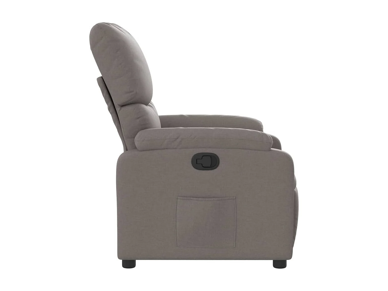 Fauteuil verstelbaar stof taupe