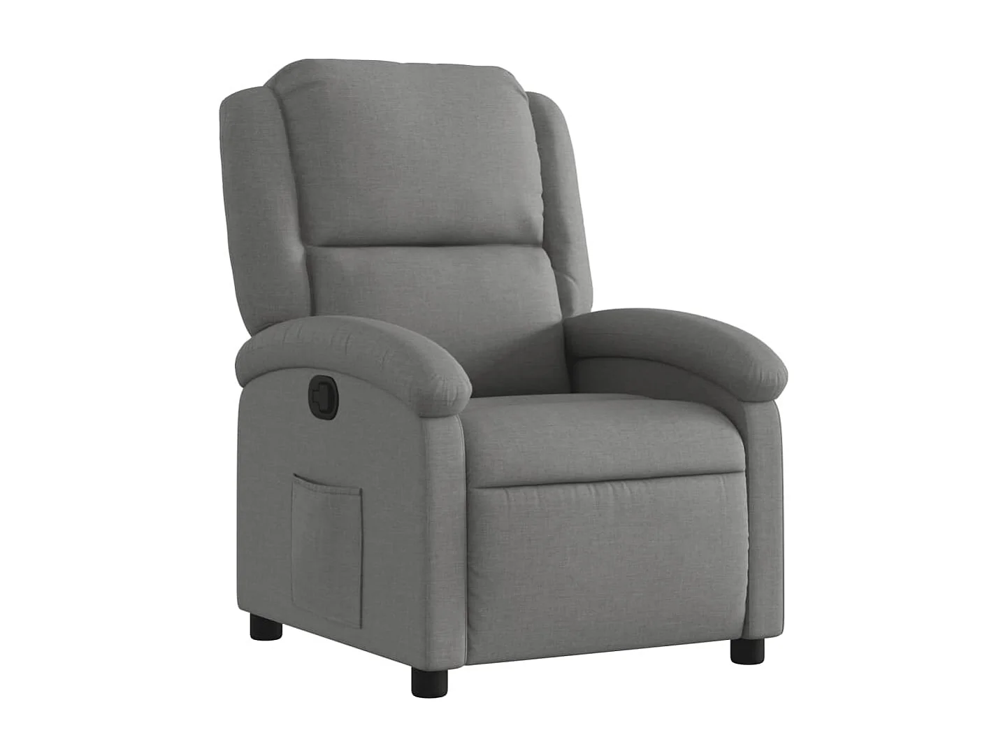 Fauteuil inclinable Gris foncé Tissu