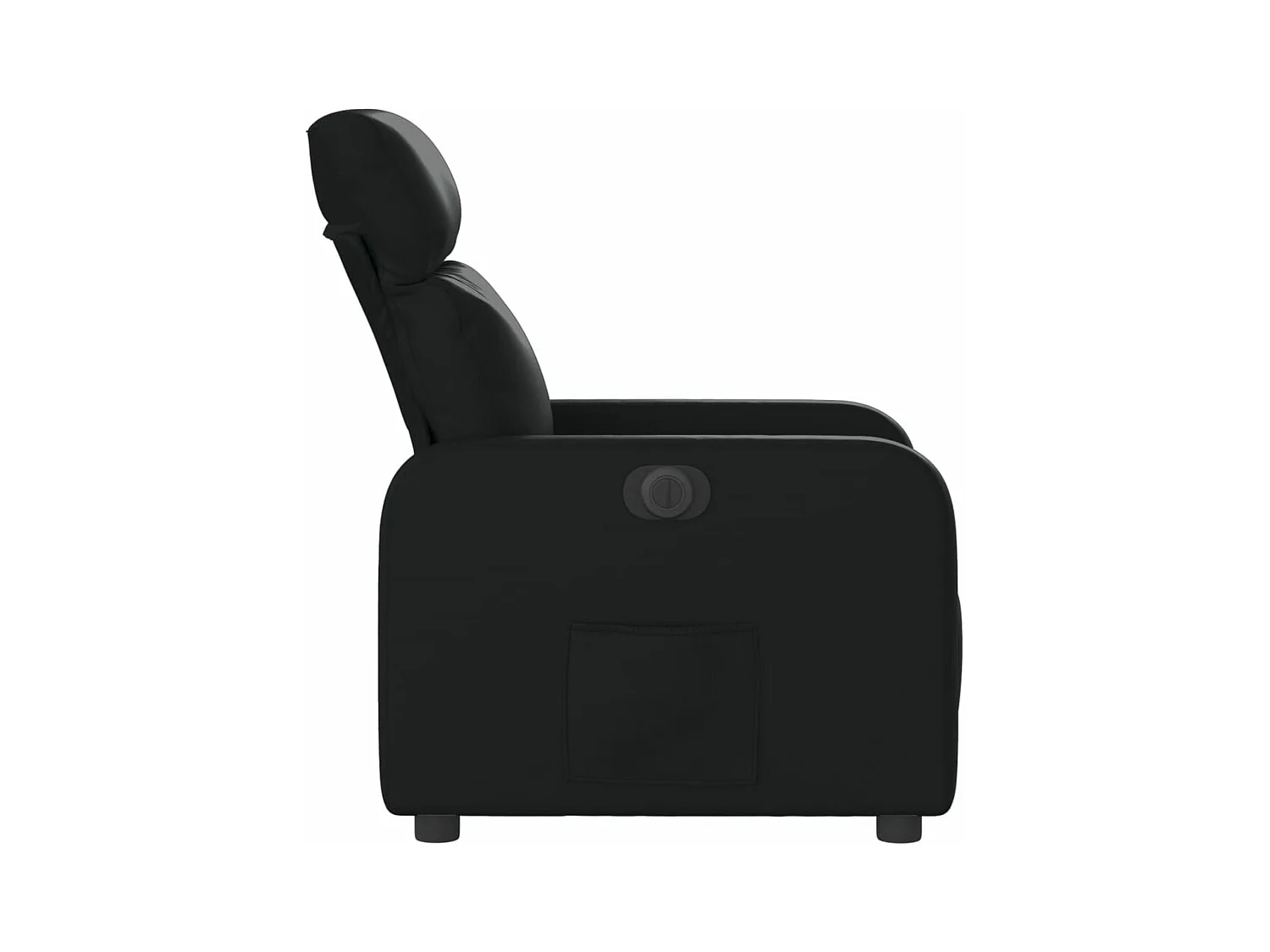 Fauteuil inclinable électrique Noir Similicuir