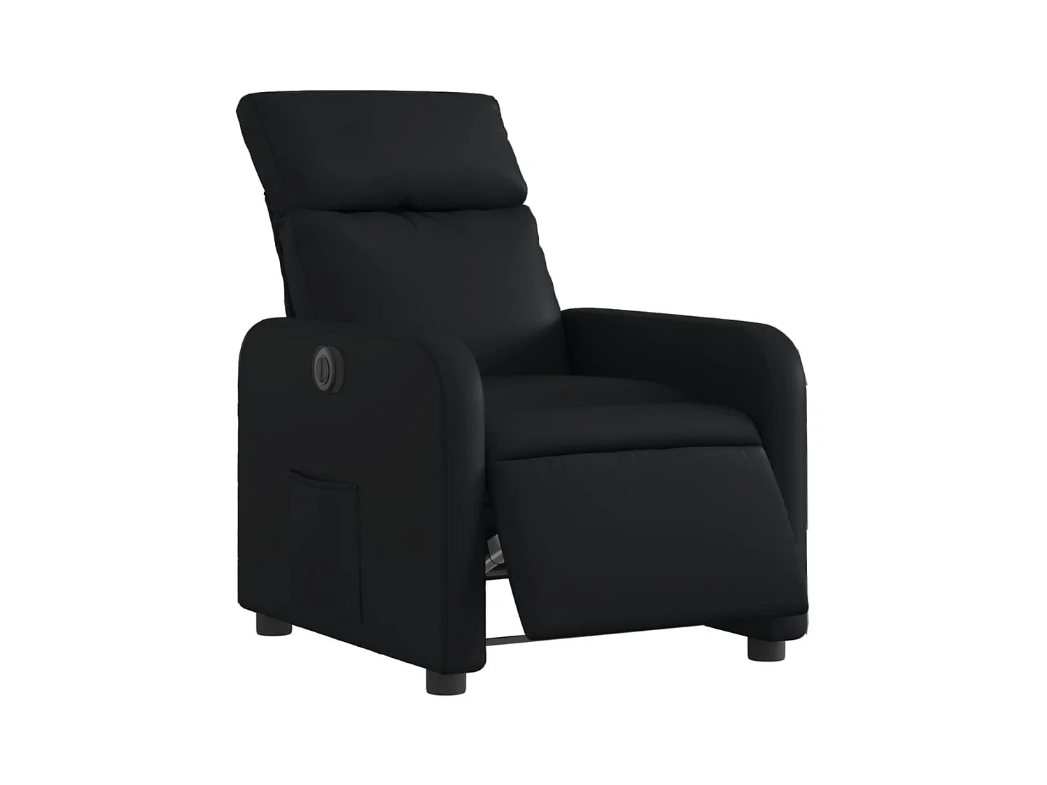 Fauteuil inclinable électrique Noir Similicuir