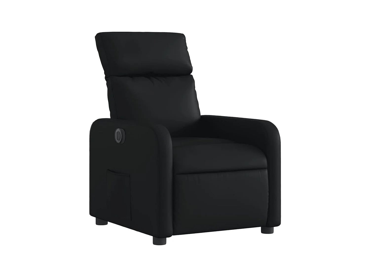 Fauteuil inclinable électrique Noir Similicuir