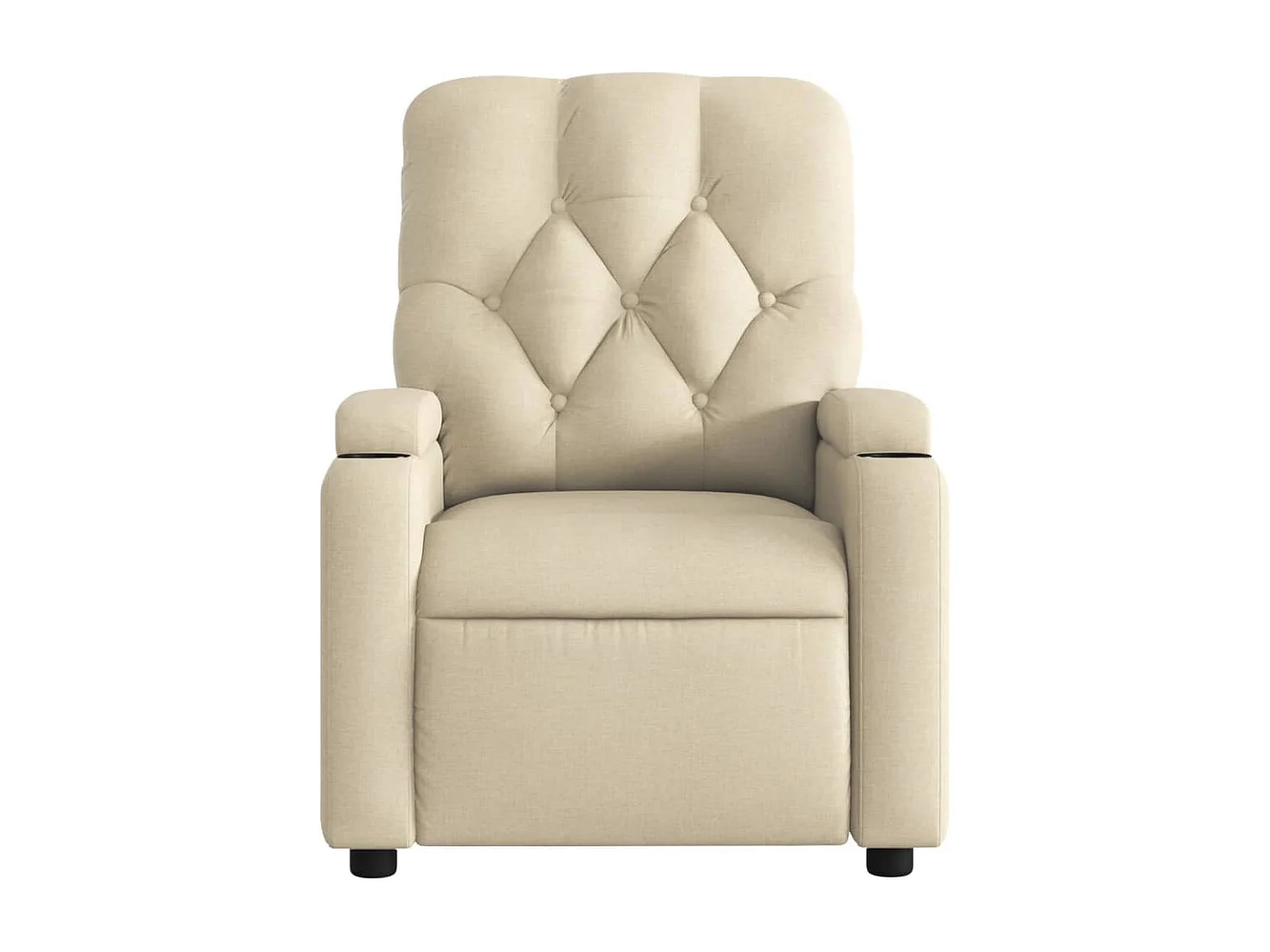 Fauteuil inclinable électrique Crème Tissu