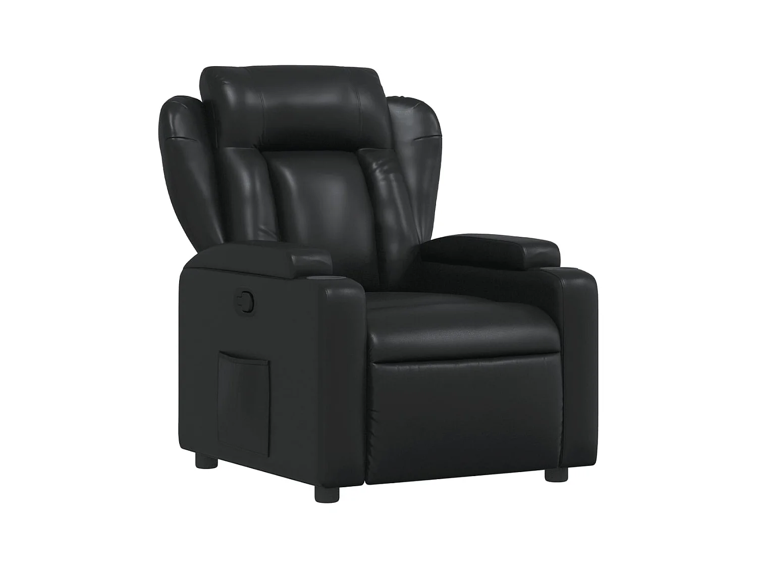 Fauteuil inclinable Noir Similicuir