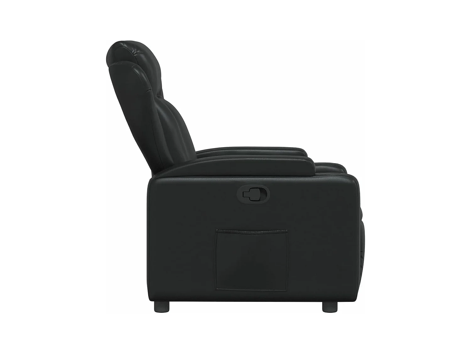 Fauteuil inclinable Noir Similicuir