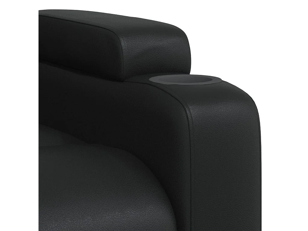 Fauteuil inclinable Noir Similicuir