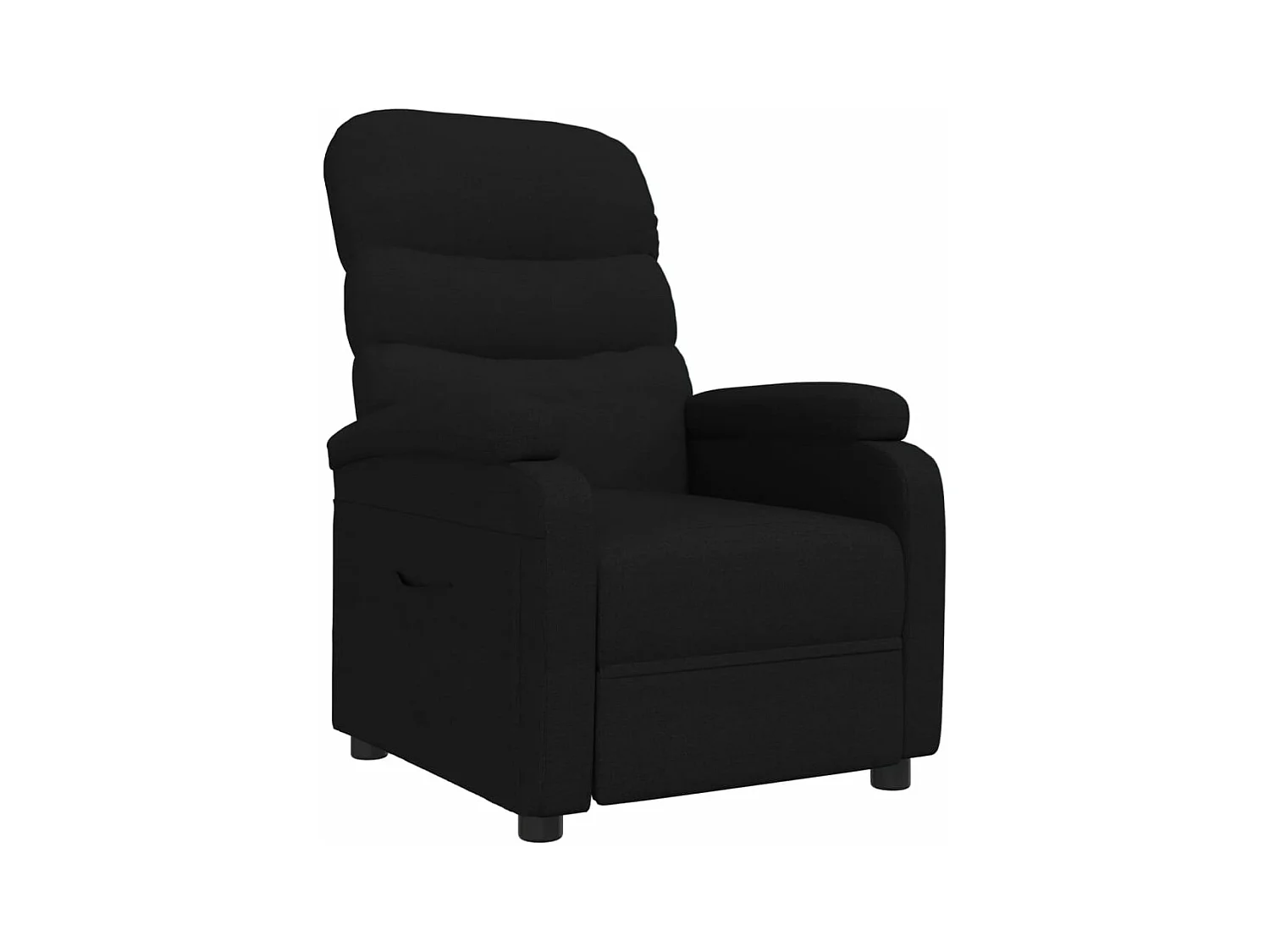 Fauteuil inclinable Noir Tissu