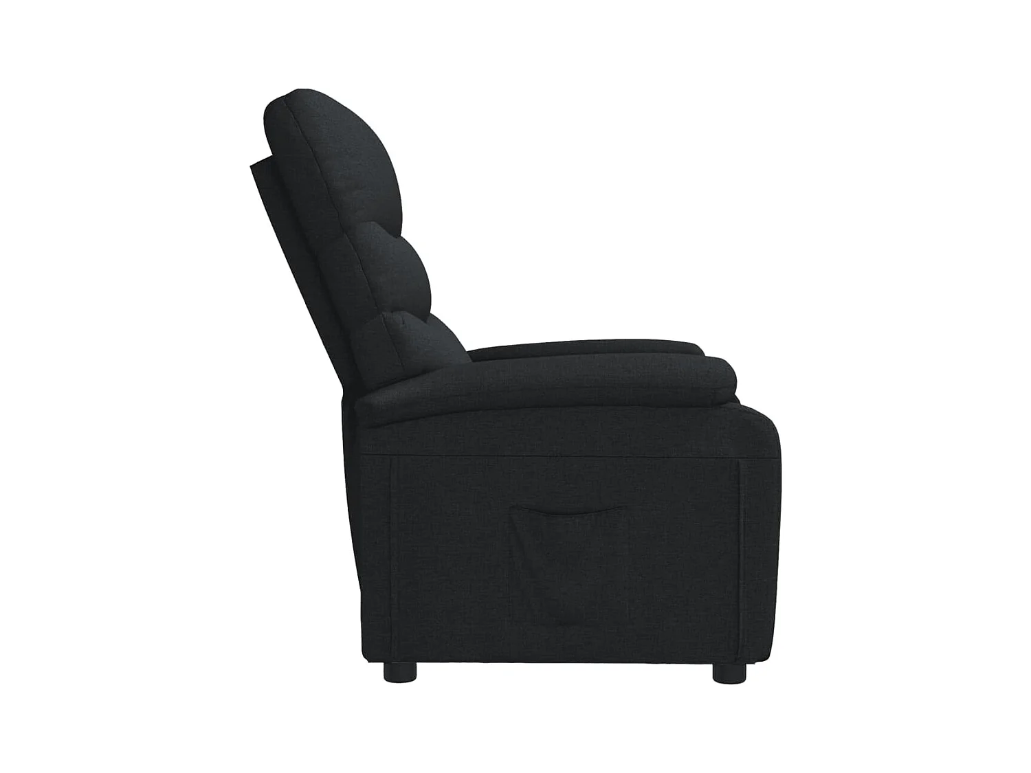 Fauteuil inclinable Noir Tissu