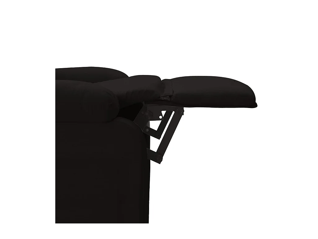 Fauteuil inclinable Noir Tissu
