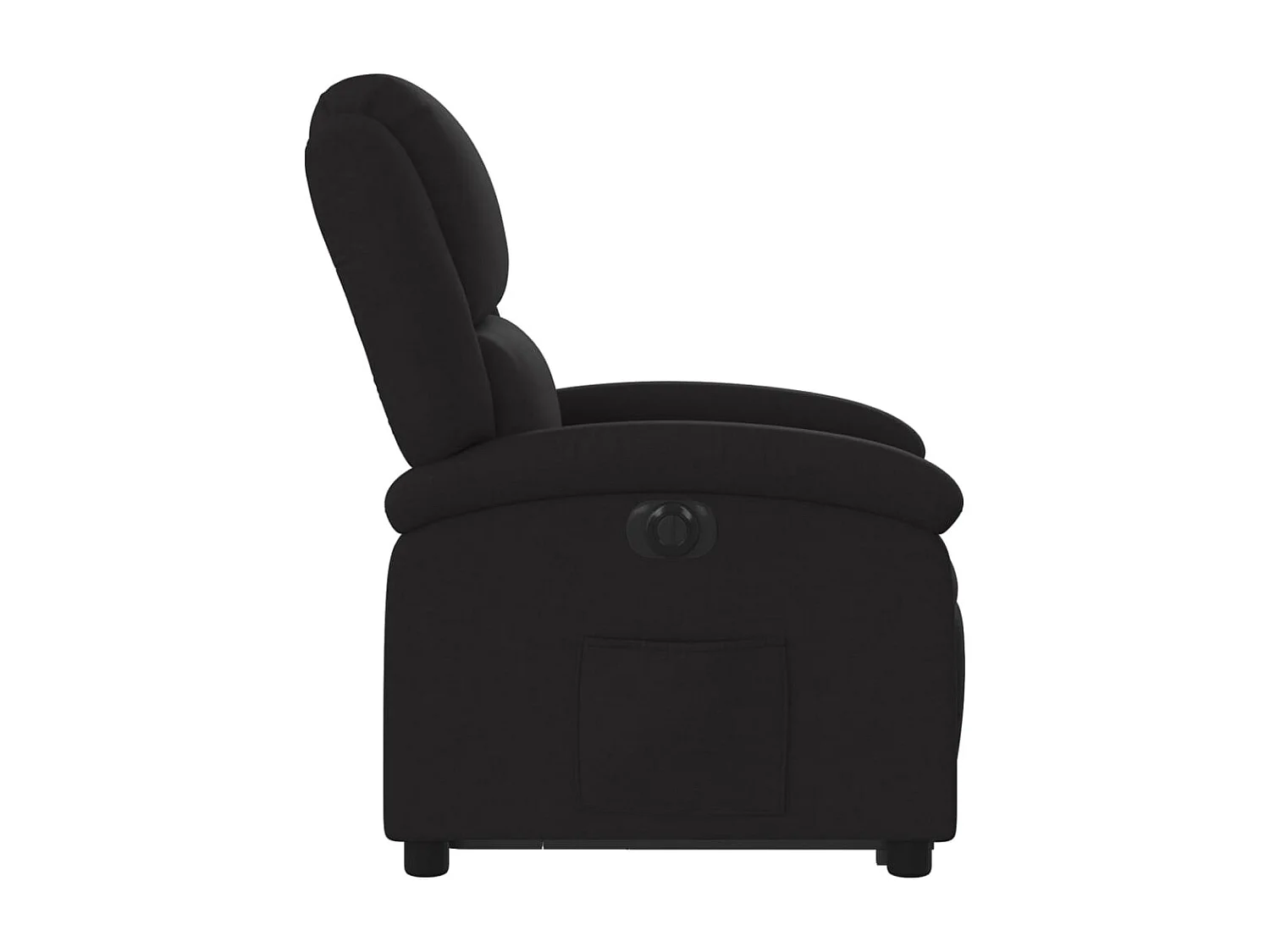 Fauteuil inclinable électrique noir tissu