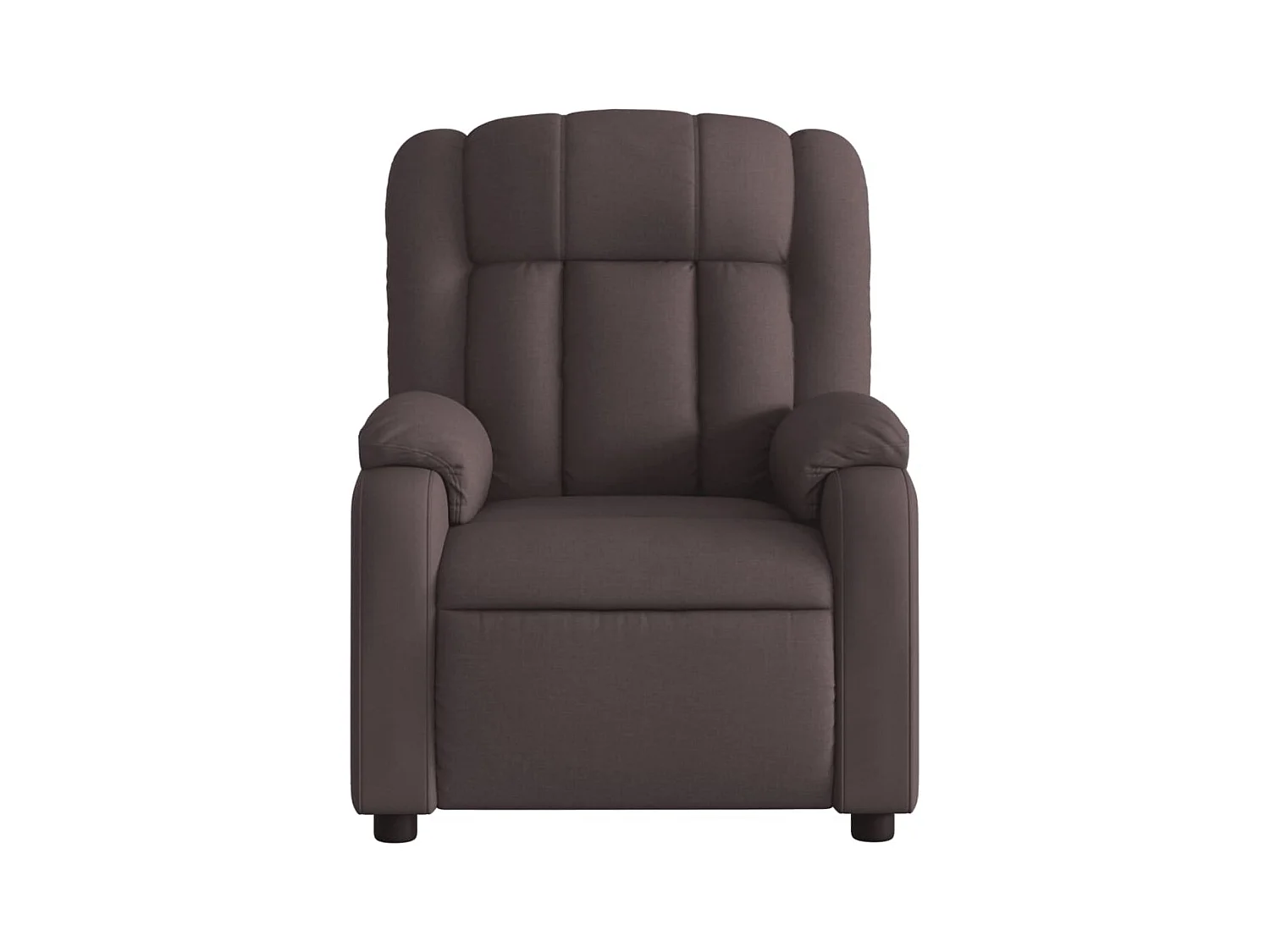 Fauteuil inclinable électrique Marron foncé Tissu