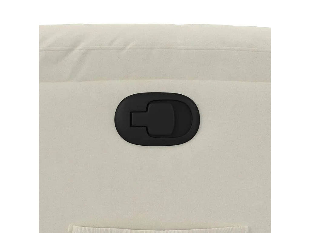 Fauteuil inclinable Crème Velours