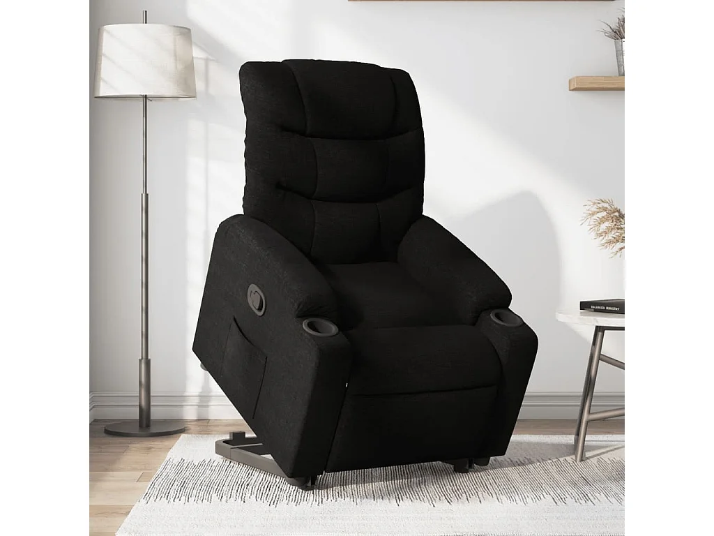 Fauteuil inclinable noir tissu