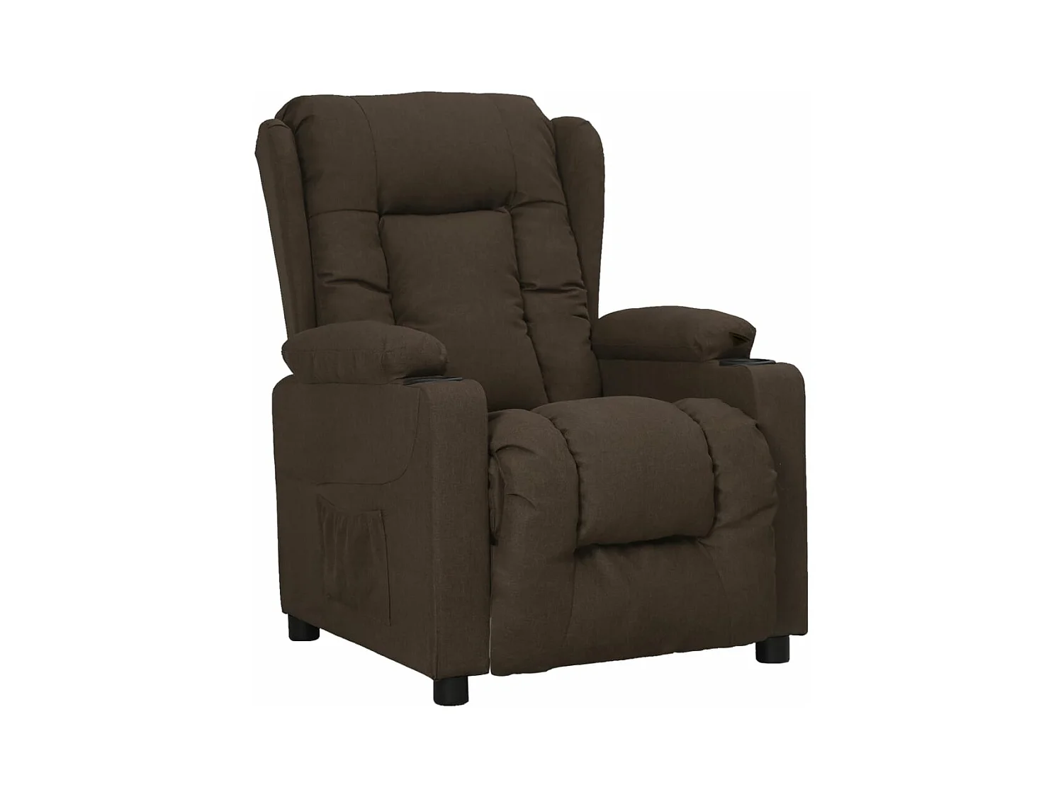 Fauteuil inclinable Marron foncé Tissu