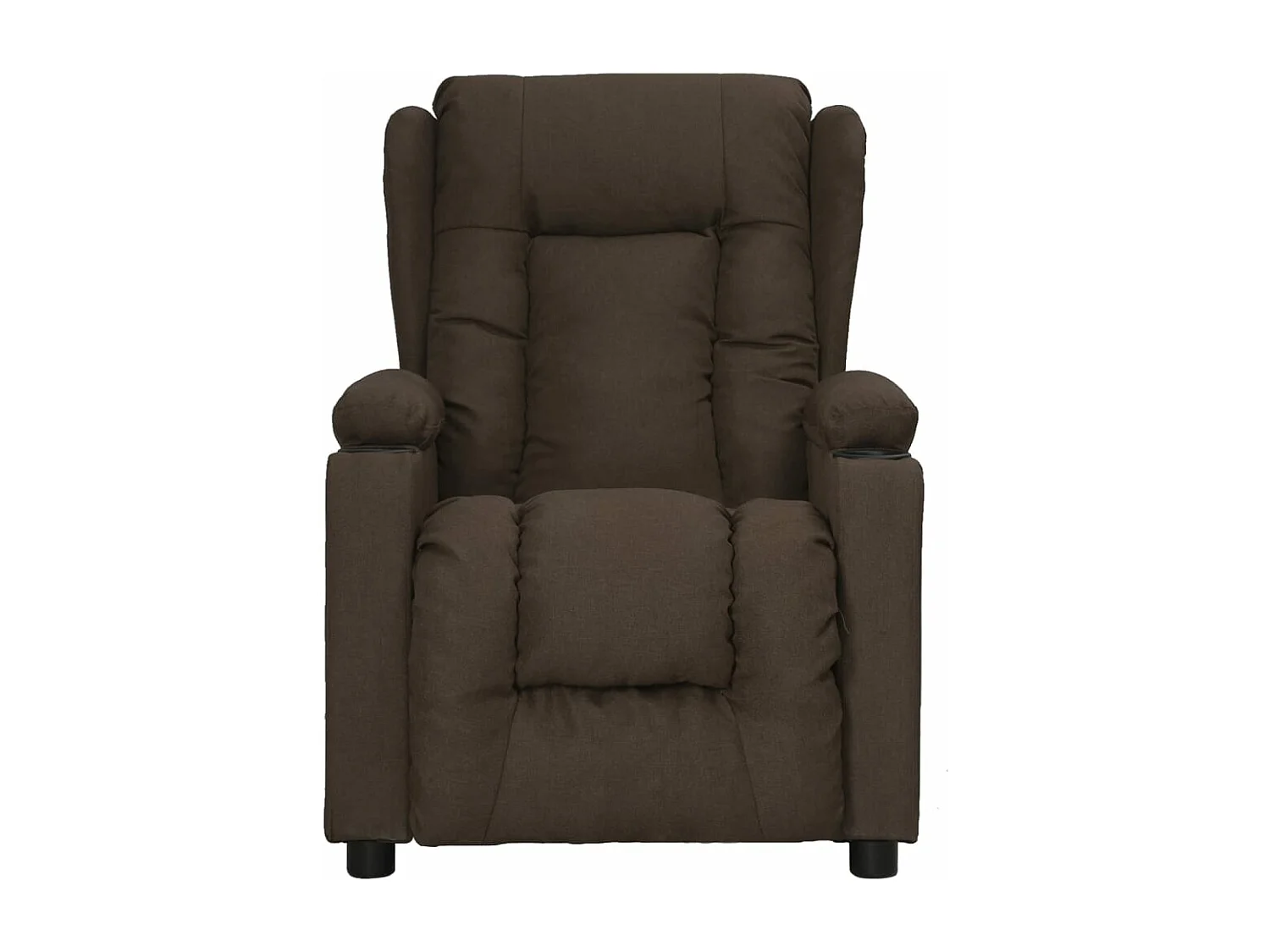Fauteuil inclinable Marron foncé Tissu