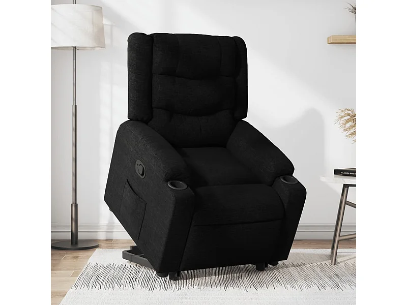 Fauteuil inclinable noir tissu