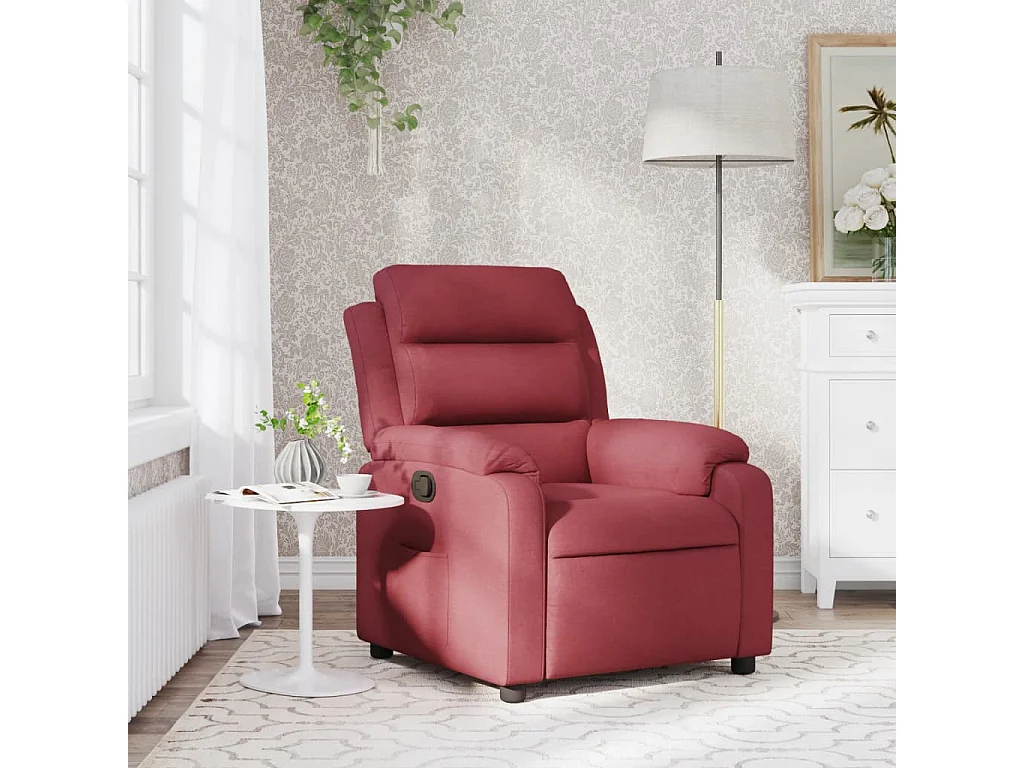 Fauteuil inclinable Rouge bordeaux Tissu
