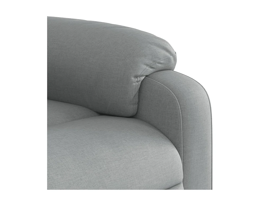 Fauteuil inclinable Gris clair Tissu