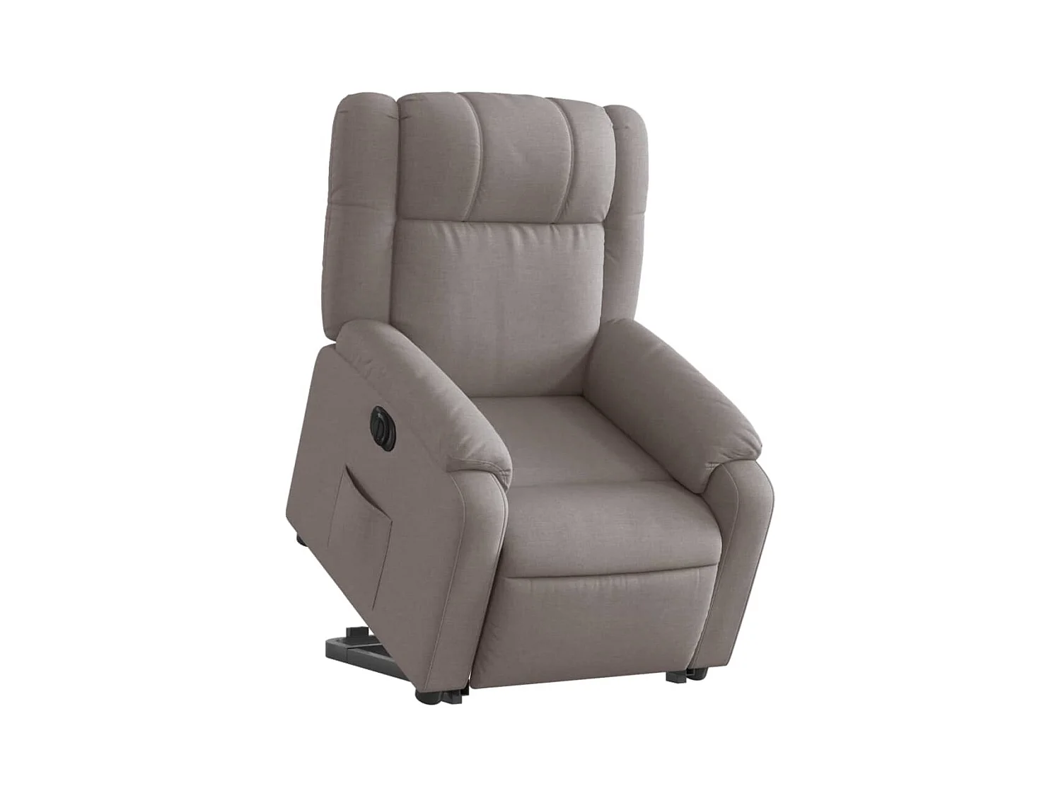 Fauteuil inclinable électrique taupe tissu