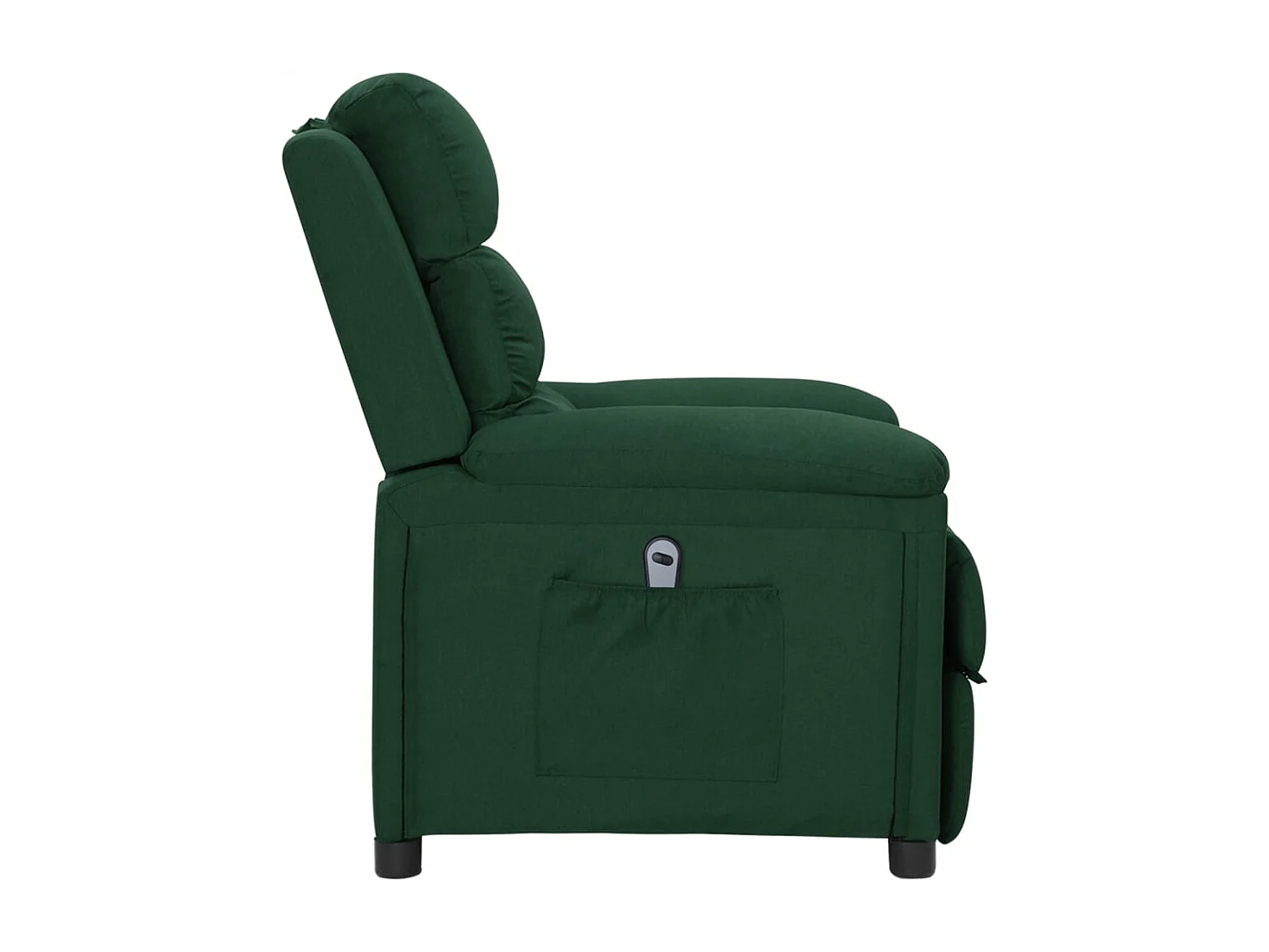 Fauteuil inclinable électrique Vert foncé Tissu