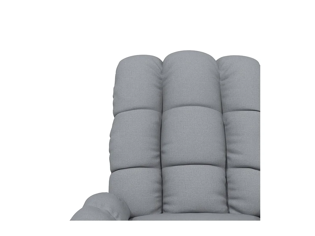 Poltrona reclinável tecido cinzento-claro