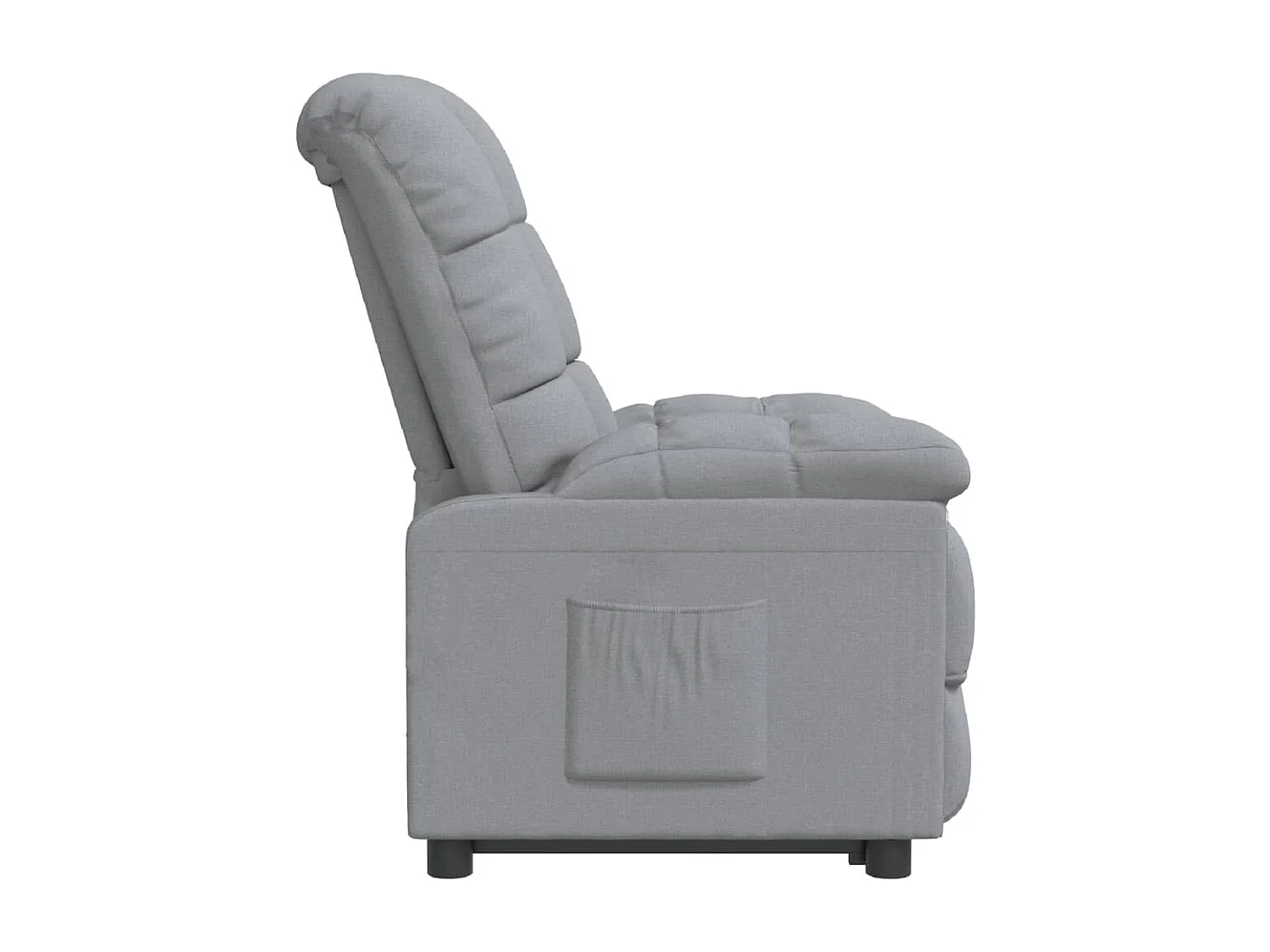 Fauteuil inclinable Gris clair Tissu