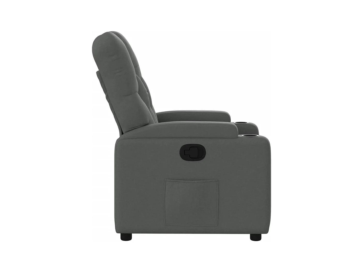 Fauteuil inclinable Gris foncé Tissu