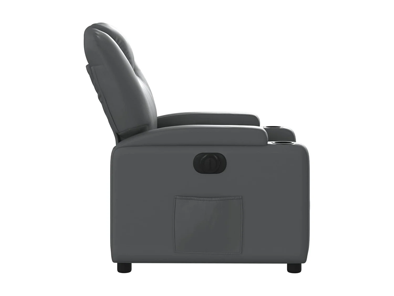 Fauteuil inclinable électrique Gris Similicuir