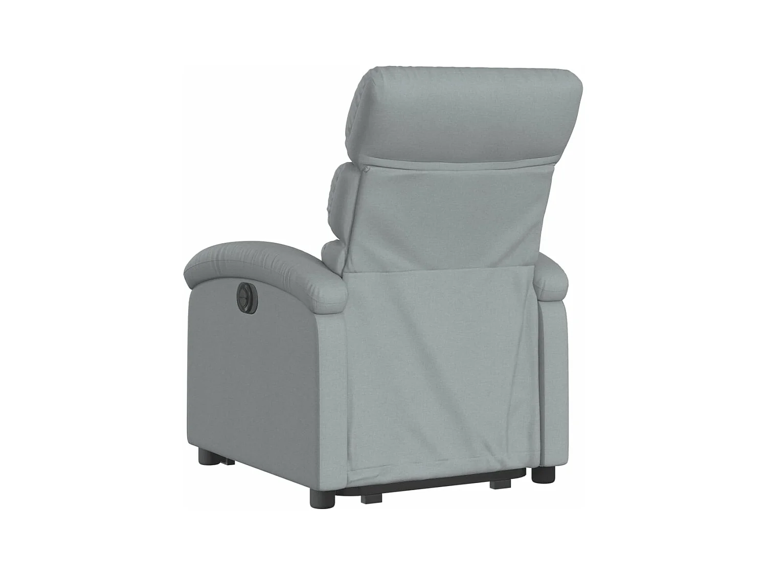 Fauteuil inclinable électrique gris clair tissu
