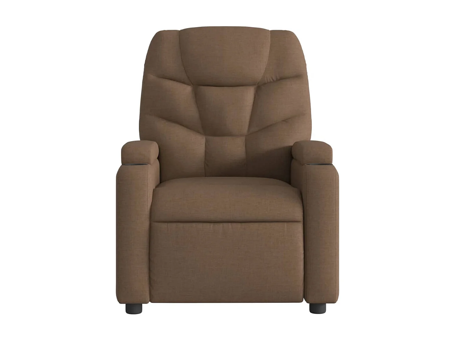 Fauteuil inclinable électrique Marron Tissu