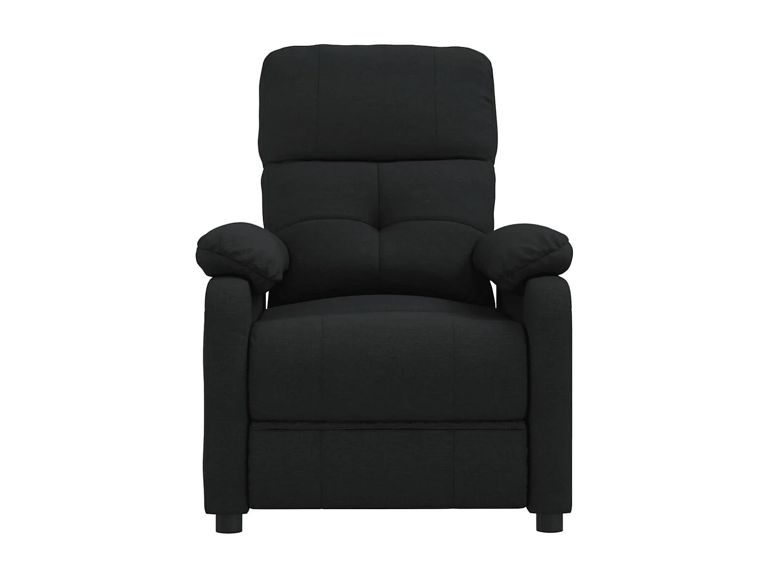Fauteuil inclinable Noir Tissu
