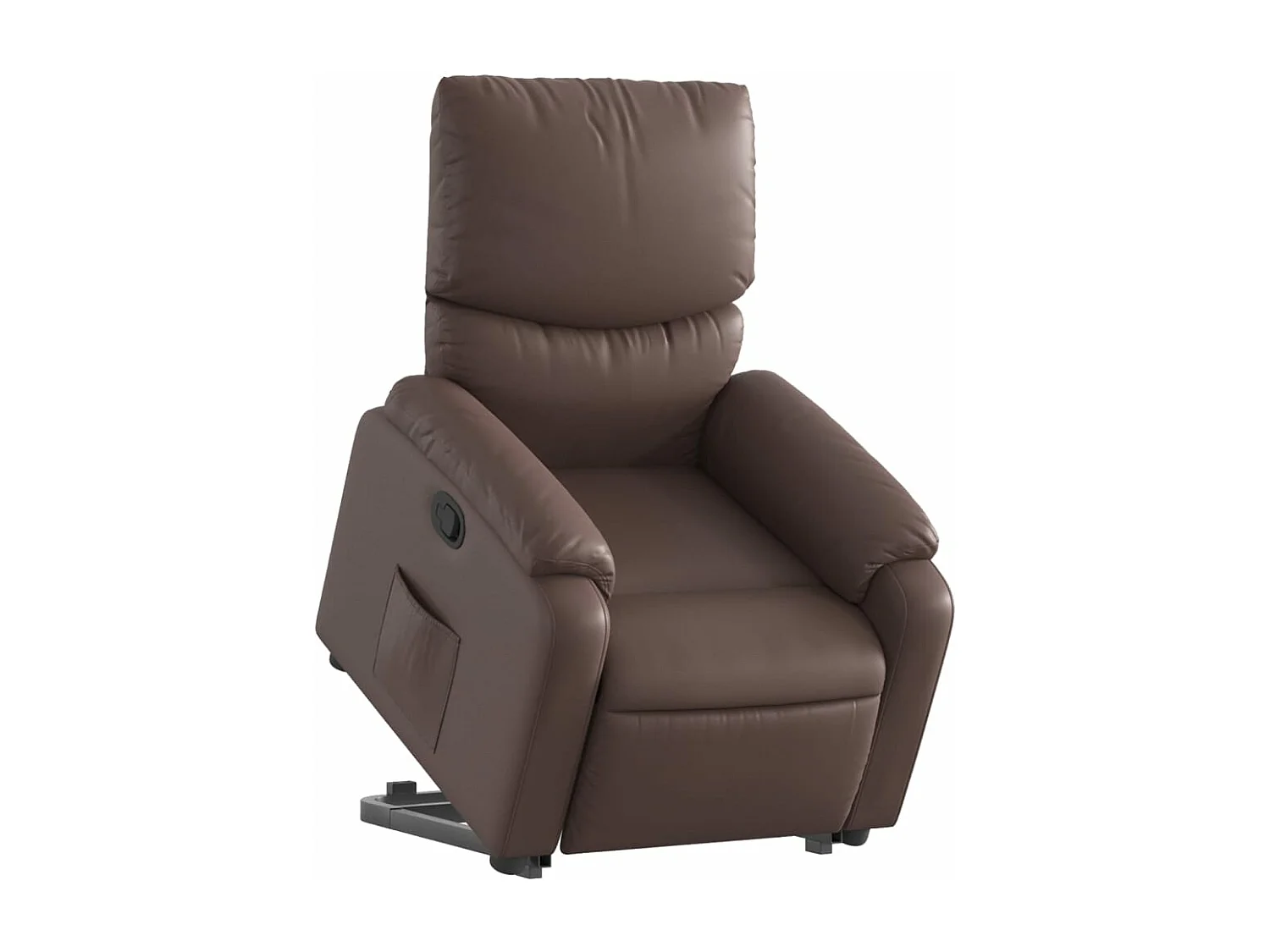 Fauteuil inclinable marron similicuir