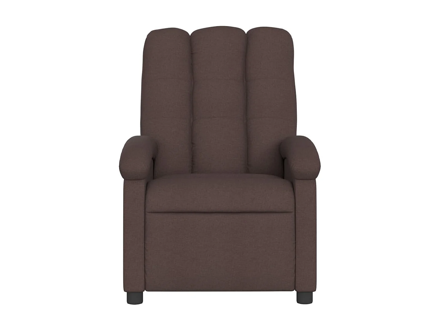 Fauteuil inclinable électrique Marron foncé Tissu