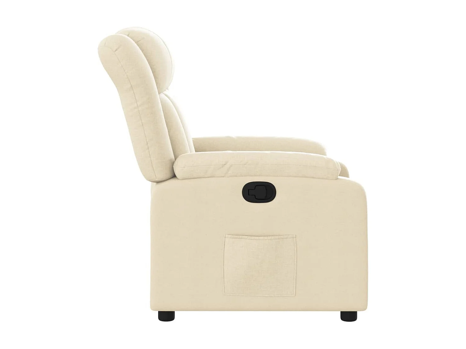 Poltrona reclinável tecido cor creme