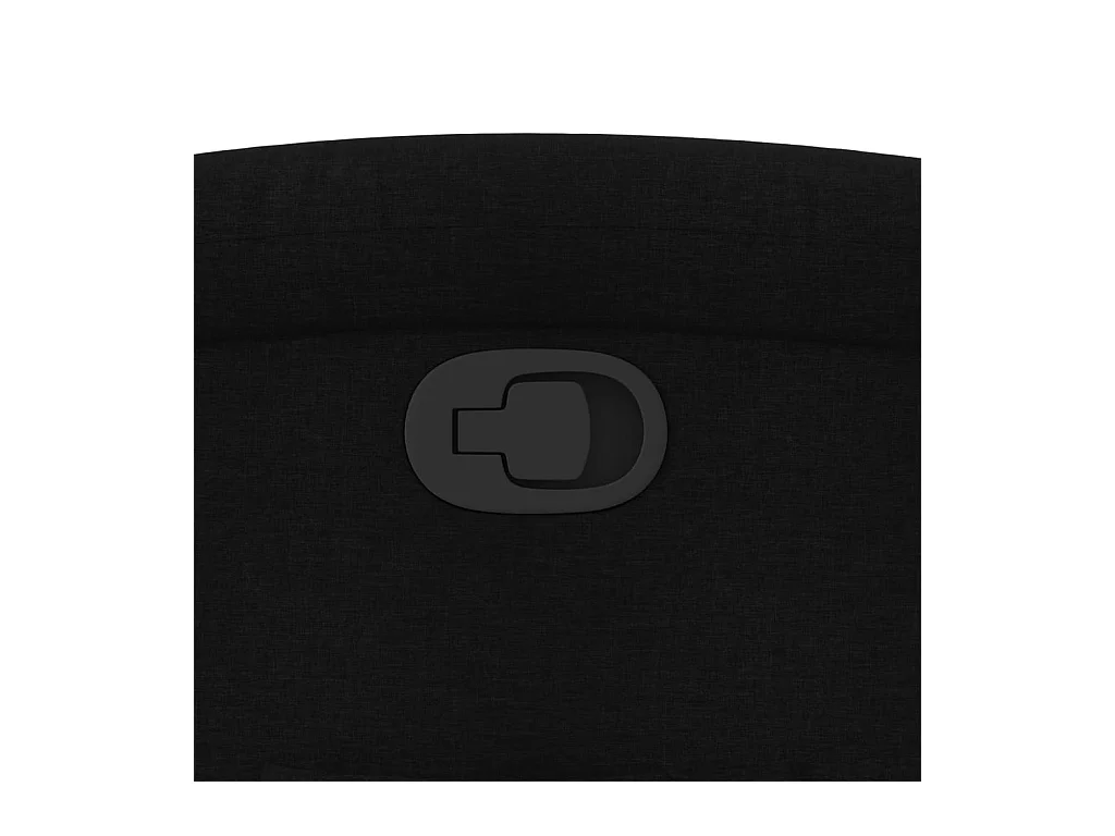 Fauteuil inclinable Noir Tissu