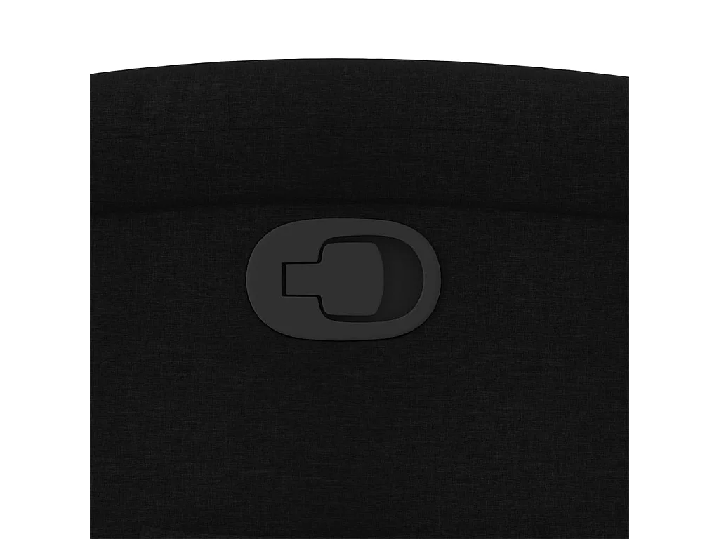 Fauteuil inclinable Noir Tissu