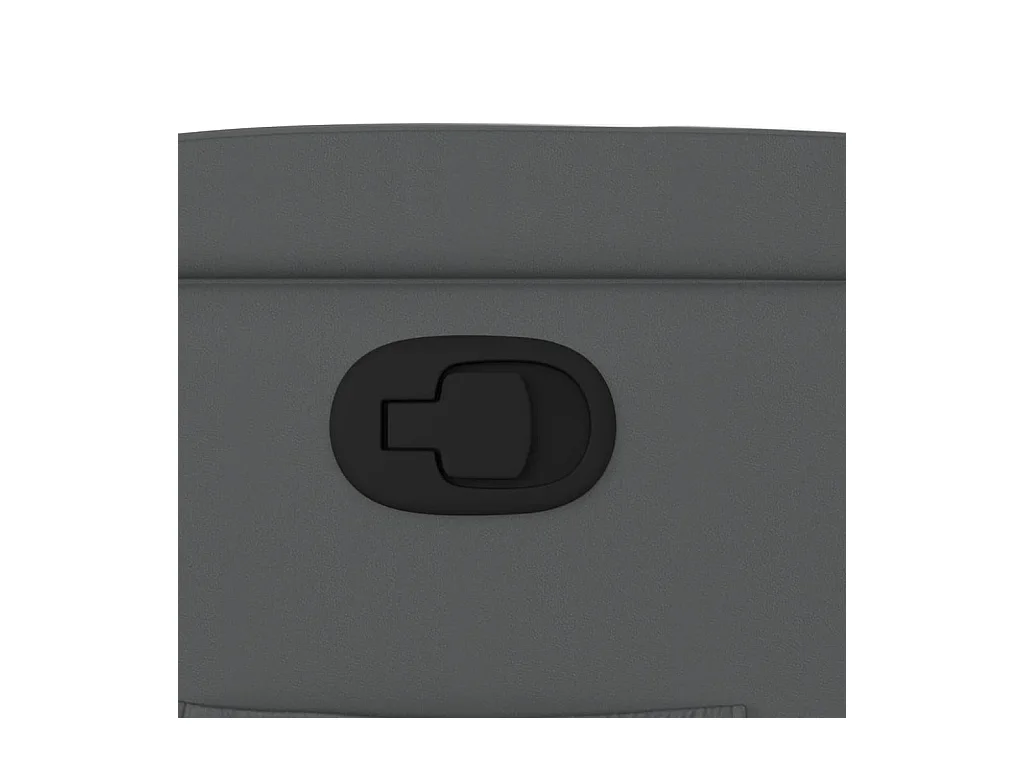 Sillón reclinable de cuero sintético gris