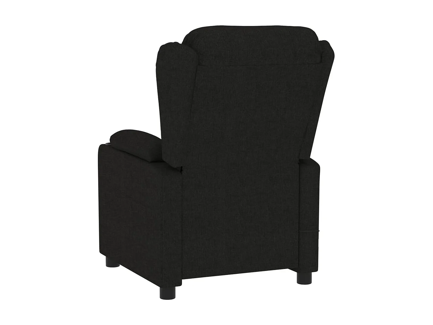 Fauteuil inclinable électrique Noir Tissu