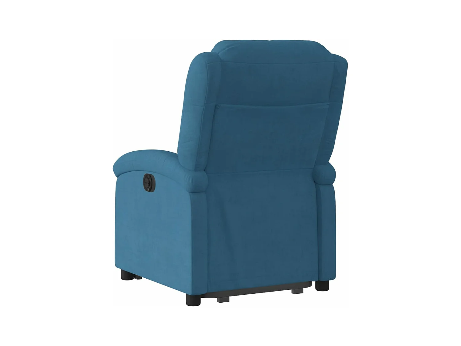 Fauteuil inclinable électrique bleu velours