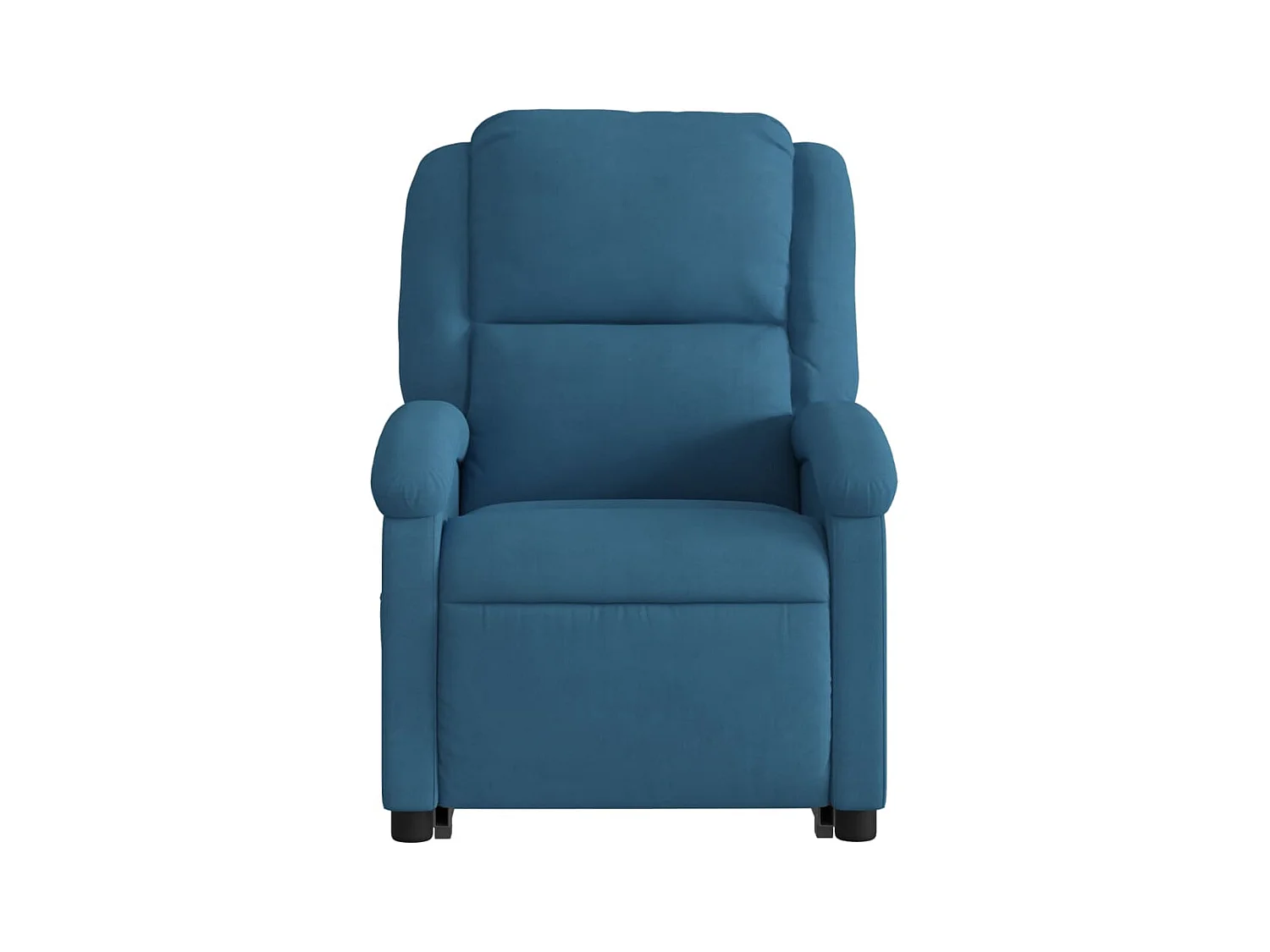 Fauteuil inclinable électrique bleu velours