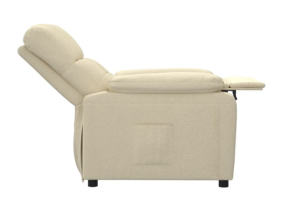 Fauteuil inclinable Crème Tissu