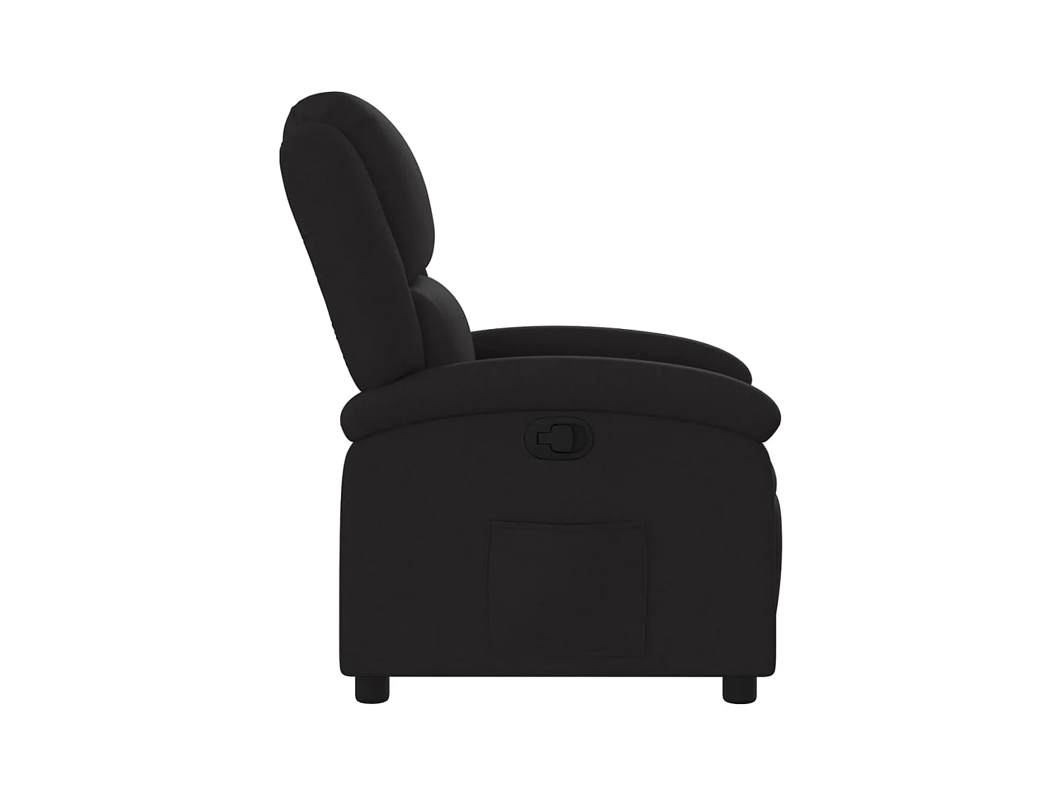 Fauteuil inclinable Noir Tissu