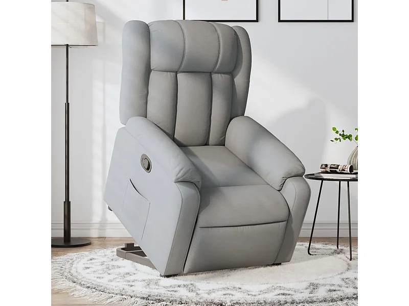 Fauteuil inclinable Gris clair Tissu
