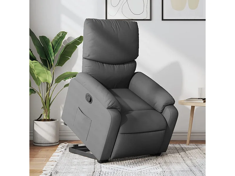 Fauteuil inclinable Gris foncé Tissu