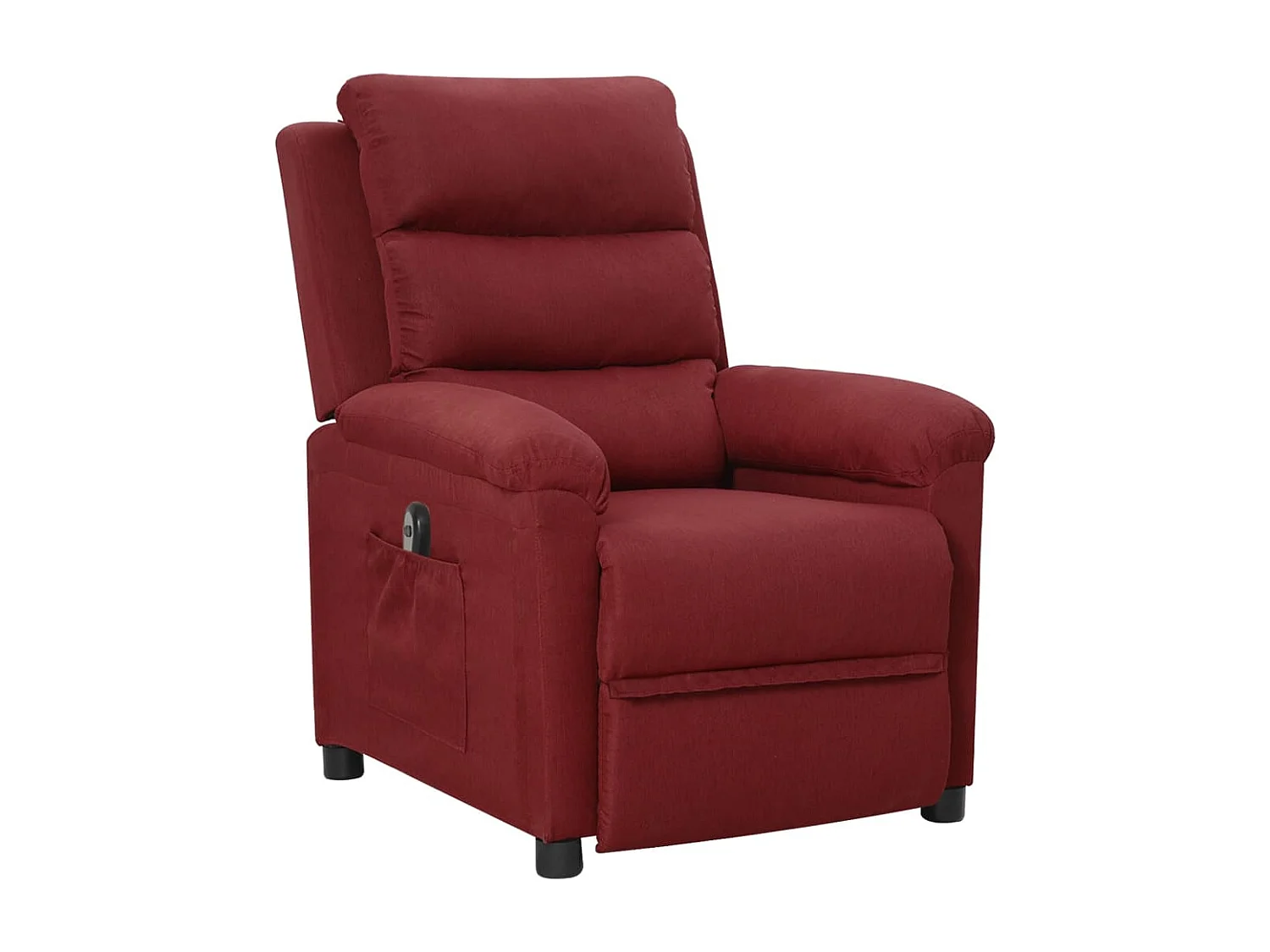 Fauteuil inclinable électrique Rouge bordeaux Tissu