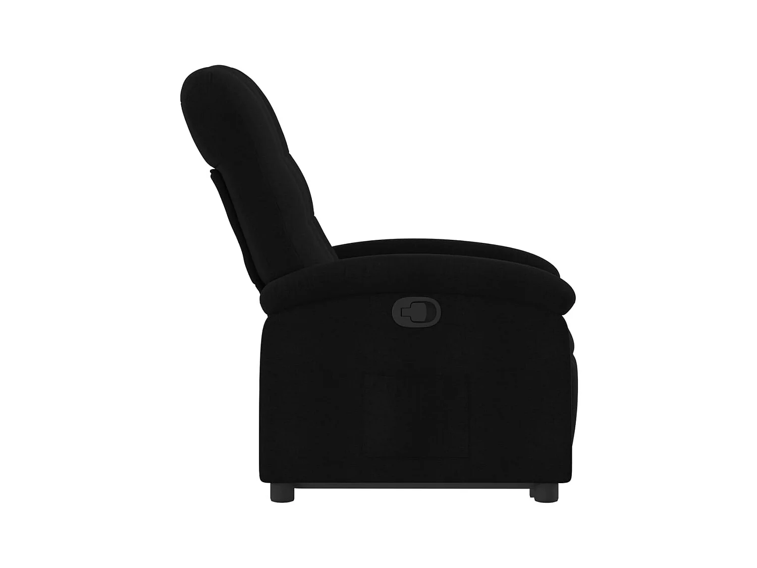 Fauteuil inclinable noir tissu