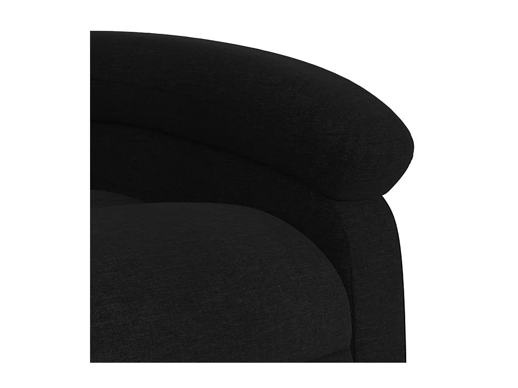 Fauteuil inclinable noir tissu